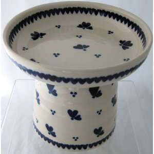  Polish Pottery Raised Cat Small Dog Dry Food Dish or Water Bowl 