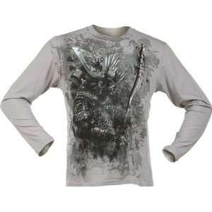  Extreme Pain Warrior Grey Long Sleeve T Shirt (SizeM 