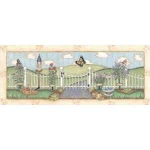  Garden Fences I   Poster by Robin Betterly (20x8)