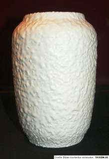 70s GERMAN ceramic Vase fat lava white Scheurich glaze Model No. 238 