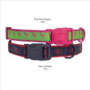  Medium Pink Flamingo Resort Dog Collar