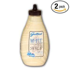 Guittard White Chocolate Flavored Syrup, 23 Ounce Units (Pack of 2 