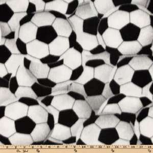   Fleece Soccer Balls Fabric By The Yard Arts, Crafts & Sewing