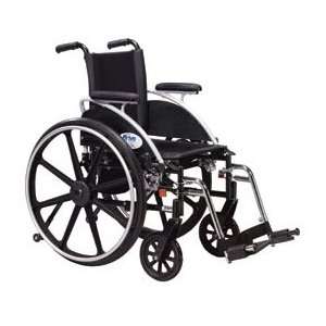 Drive Medical Viper Wheelchair with Flip Back Desk Arms and Footrests