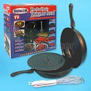   Non Stick Dualetta Cooking Pan w/ Steamer & Flipper