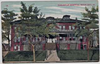 1910 Samaritan Hospital at Sioux City IA Iowa  