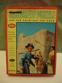 Rin Tin Tin jig saw puzzle complete Vintage  