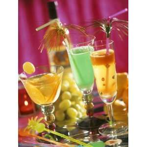 Fruit Punch, Green Melon Drink and Orange Surprise Premium 