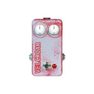  FuzzHugger(fx) Velcroar Fuzz Pedal (Grey Red Bubbles 