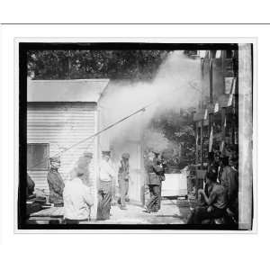  Historic Print (L) Testing gas masks, [10/4/23]