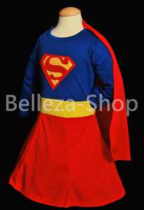 HALLOWEEN Party Superwoman Girl Cosplay Costume Sz 2T 7  