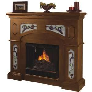  Tiffany Gel Fuel Fireplace   Oak Finish