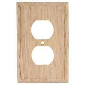   51555 Unfinished Wood Duplex Receptacle Wall Plate