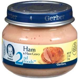 Gerber 2nd Foods Ham & Ham Gravy, 2.5 oz (Pack of 12)  