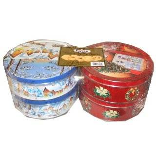   Christmas Thanksgiving Holiday Cookie Gift Present Four 1 Pound Tins