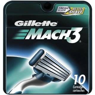 Gillette Mach3 Cartridges, 10 Count