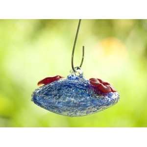 com Bird Brain   Hummingbird Feeder ~ SUGAR BABY ~ Blue   Blown Glass 