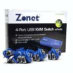   KVM3324 4 Port USB KVM Switch w/Audio & Cables 830762002796  
