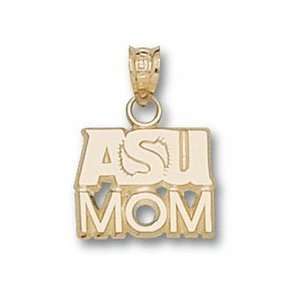   Sun Devils ASU Sunburst Mom Pendant   10KT Gold Jewelry Sports