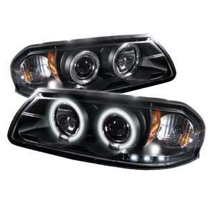  00 05 Chevy Impala Black CCFL Halo Projector Headlights 