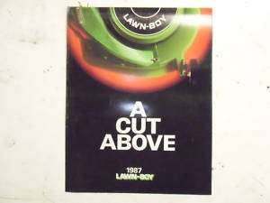 Original Lawn Boy 1987 Sales Brochure Classic  