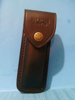 BUCK 110 pocket knife Leather Sheath Black Made in USA  