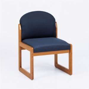  Classic Series Round Back Armless Guest Chair Base Sled 