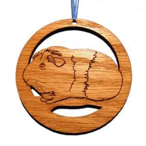   Laser Etched American Guinea Pig Ornaments   Set of 6