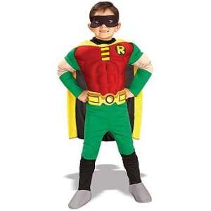  Robin Teen Titans Deluxe Muscle Chest Child Halloween Costume 