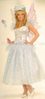 Tooth Fairy Adult Costume includes Shiny Corset Top, Light Blue Ruffle 