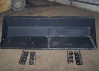 Tractor loader 84 bucket with weld on brackets  