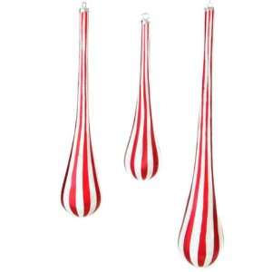  Holiday Water Drop Ornaments   Set of 3