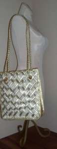 New Tianni Metallic Gold faux leather Handbag  