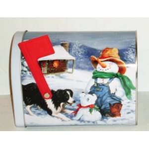  Let It Snow Holiday Mailbox Tin 