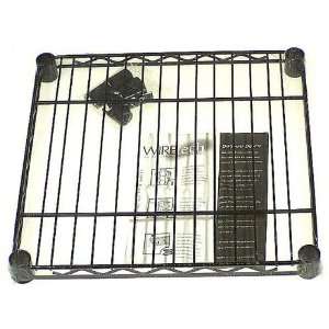   STORAGE 18 x 24 Black Basic Wire Shelves Sold in packs of 4 Home
