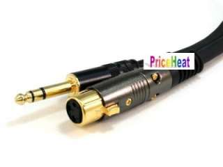 Premier Series XLR Female to1/4inchTRS Male 16AWG Cable  