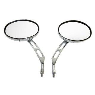 Chrome Billet Oval Motorcycle Mirrors for Honda Valkyrie, Rebel