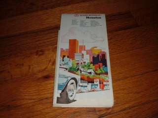   MCNALLY Houston Texas and Neighboring Communities Road Map old TX