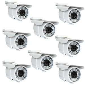  Pack of (8) Waterproof CCTV IR Outdoor Security Camera 