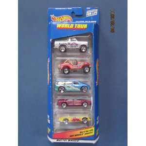  Hot Wheels World Tour 5 car gift Pack Toys & Games