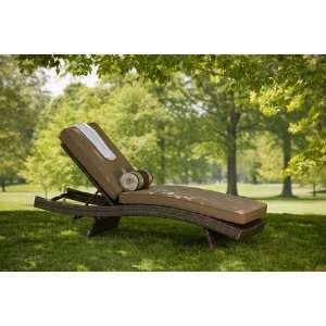  The Marni All Weather Wicker Chaise Lounge With Cushion 