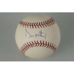 Yankees D0n Mattingly Signed Oml Baseball Psa   Autographed Baseballs