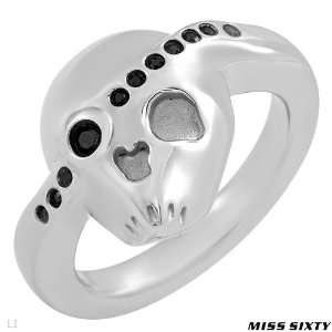 Miss Sixty Wonderful Ring With Genuine Swarovski Crystals Beautifully 