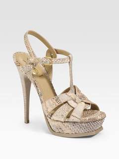 Yves Saint Laurent   Python Tribute Sandals    