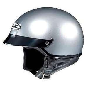  HJC CS 2N LT. SILVER SIZEMED MOTORCYCLE Open Face Helmet 