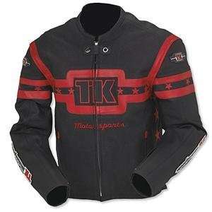  Teknic Impulse Leather Jacket   52/Black/Red Automotive