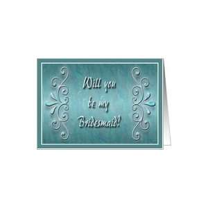  Bridesmaid Request, Pastel Design Card Health & Personal 