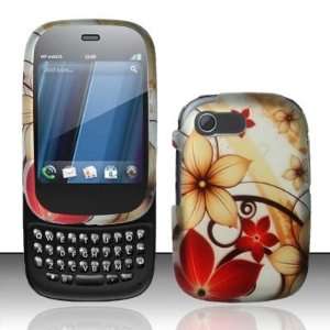  Red Flowers Protective Hard Case for HP Veer 4G + Free 