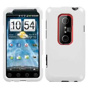  Solid Ivory White Phone Protector Cover for HTC EVO 3D 