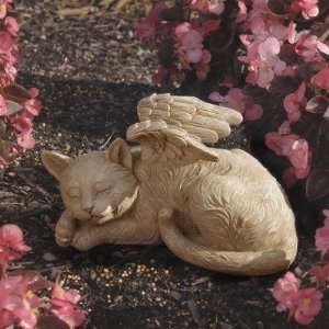  Cat Memorial Angel Pet Statue Sand Patio, Lawn & Garden